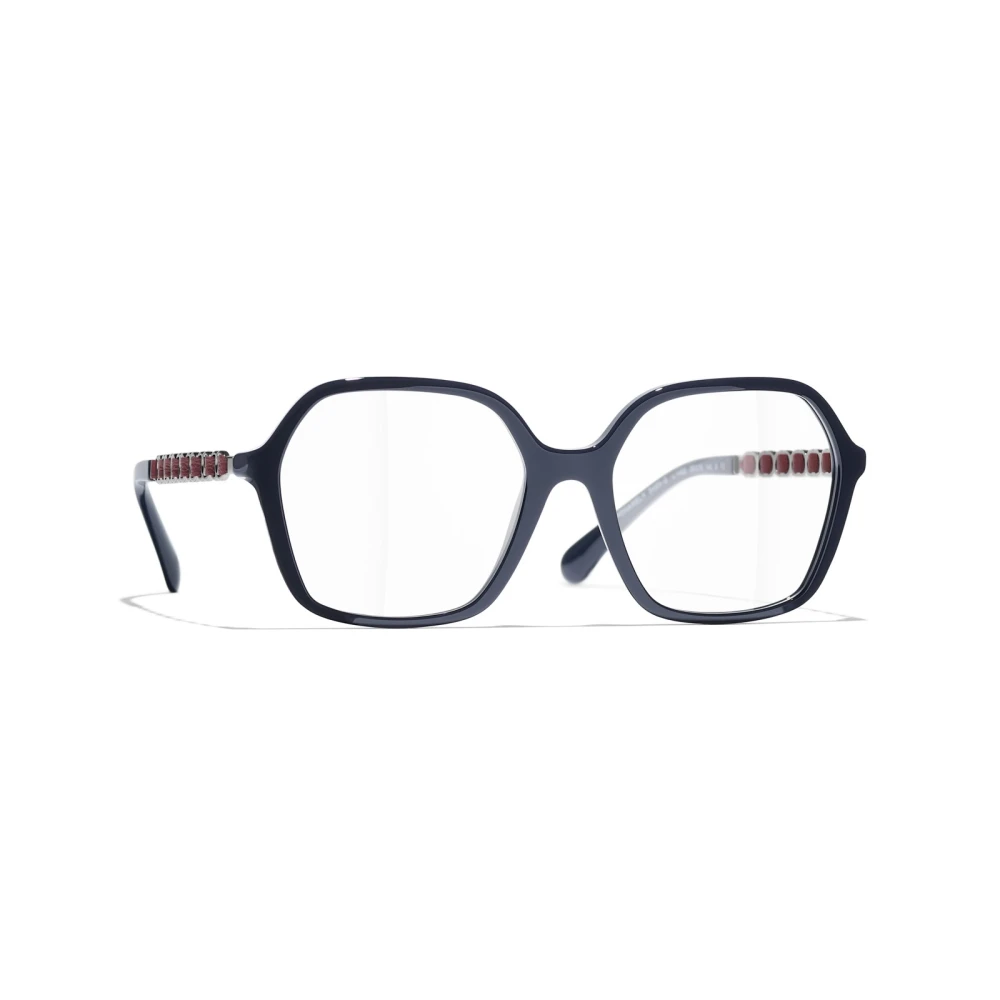 Chanel Women's Blue Square Eyeglasses - Glasses - 53 Mm - Accessories