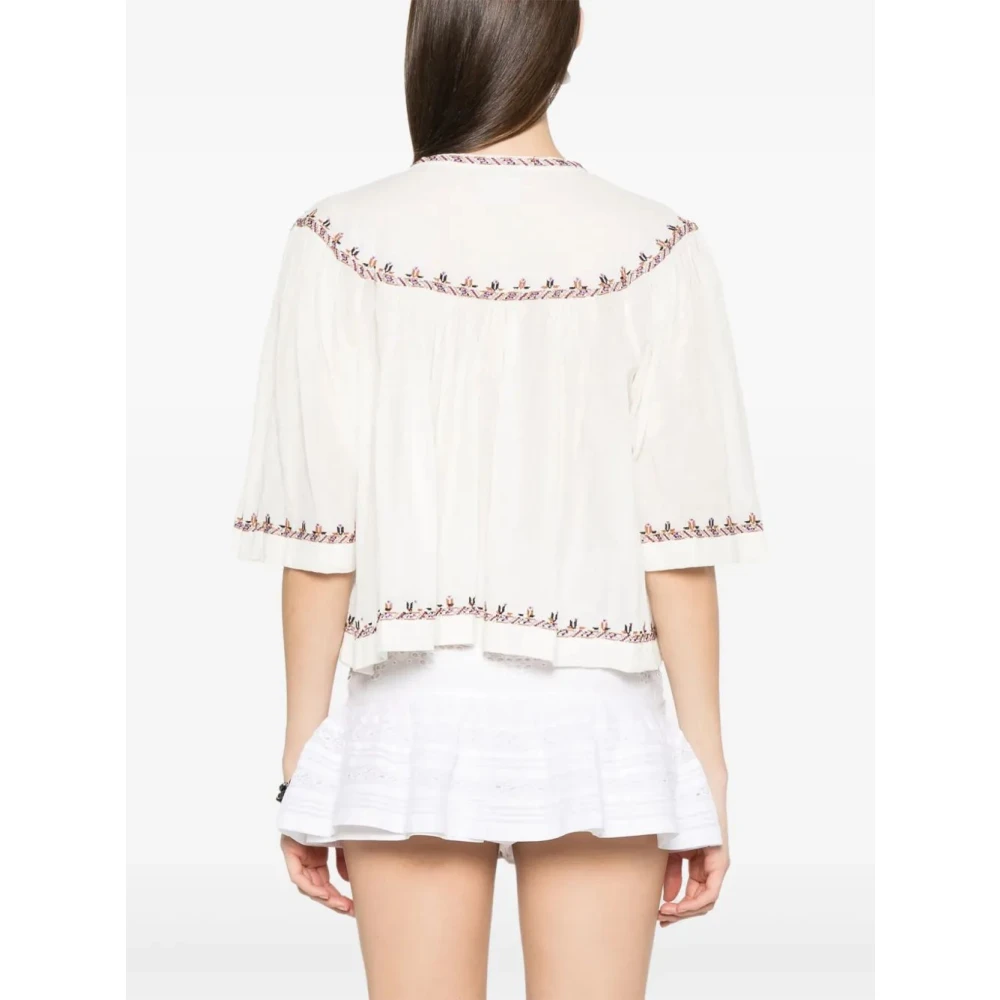 Isabel Marant Étoile Stijlvolle Felicity Top voor vrouwen Beige Dames