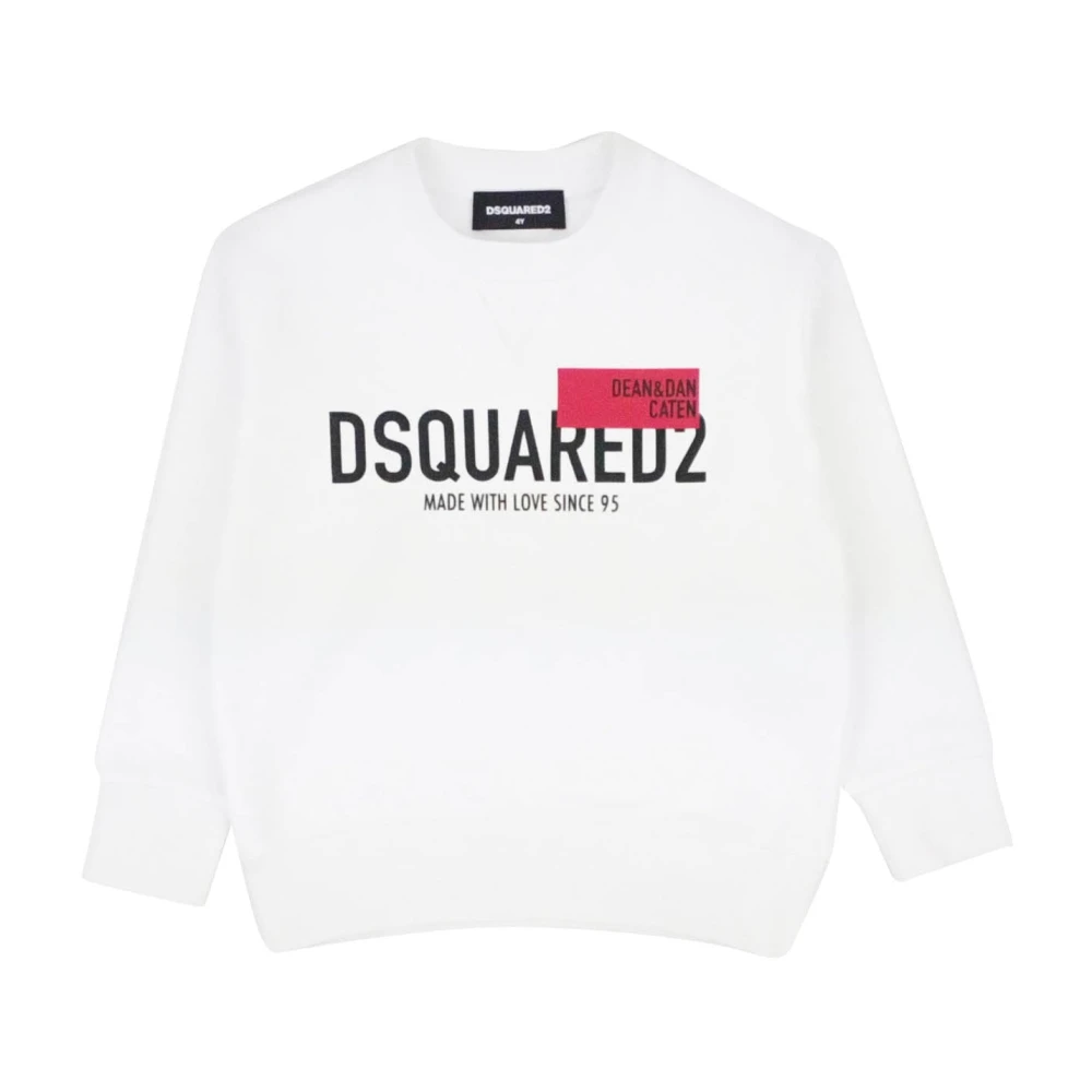 Dsquared2 Boys White Kids Sweatshirts, 8 Y, Sweatshirt