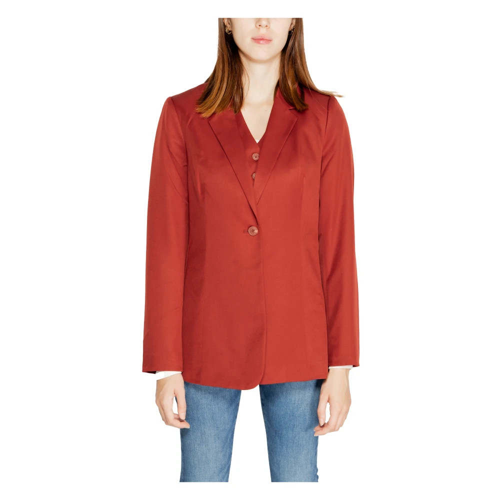 Vero Moda Getailleerde Split Blazer Donna Red Dames