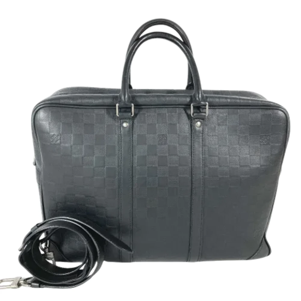 Louis Vuitton Vintage Pre-owned Fabric louis-vuitton-bags Black Heren
