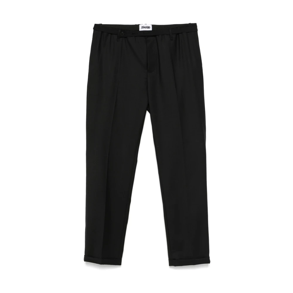 Magliano Zwarte Broek met Riem en Zakken Black Heren