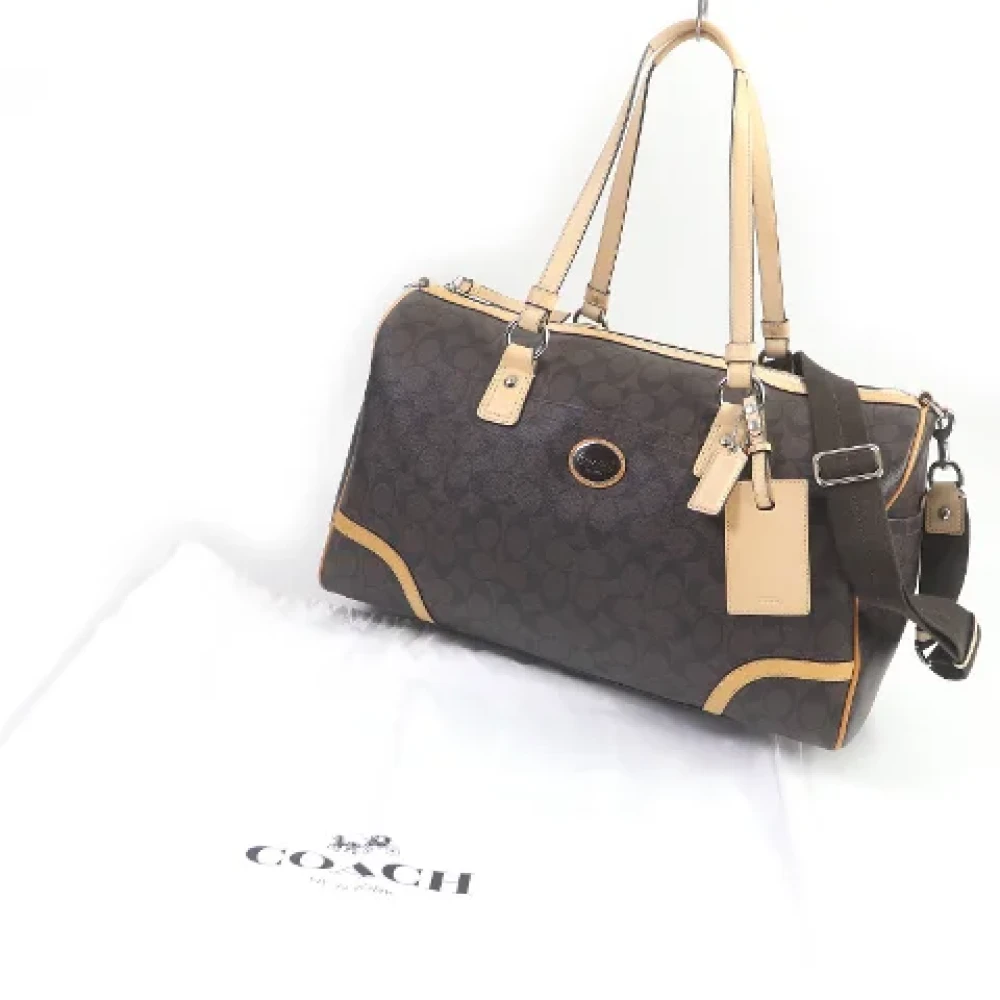 Coach Pre-owned Leather handbags Brown Dames