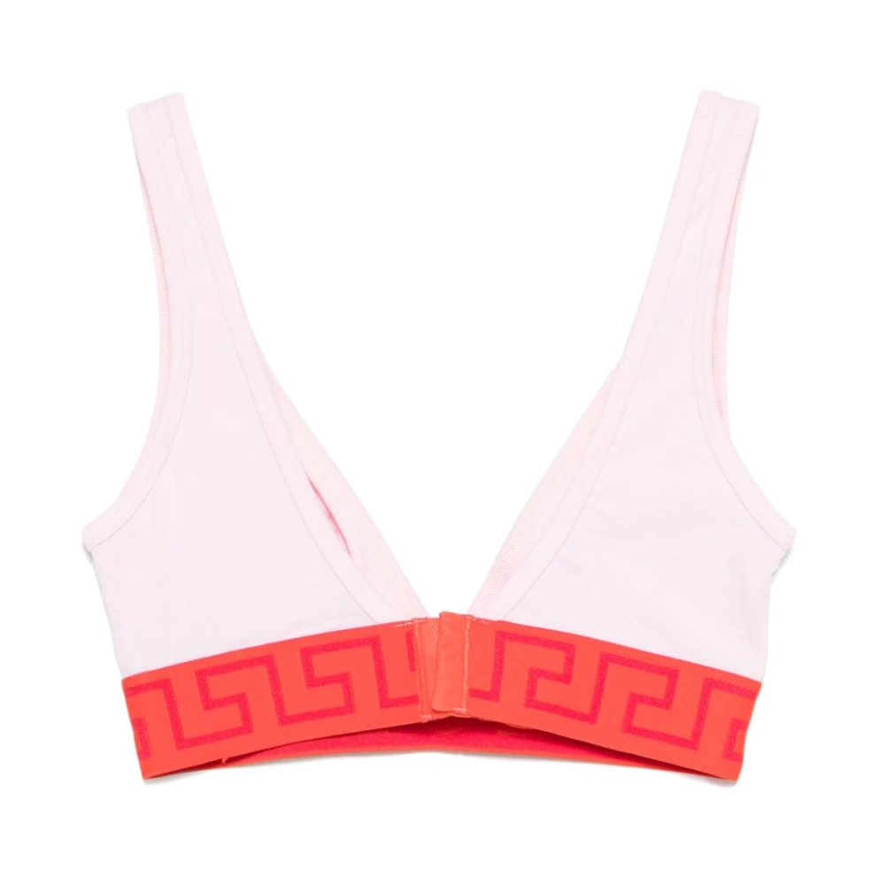 Versace Rosa Katoen Elastisch Ondergoed Aw24 Pink Dames