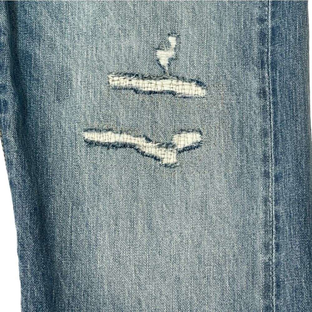 Denham Wijde Pijp Fit Mid Blauwe Jeans Blue Heren