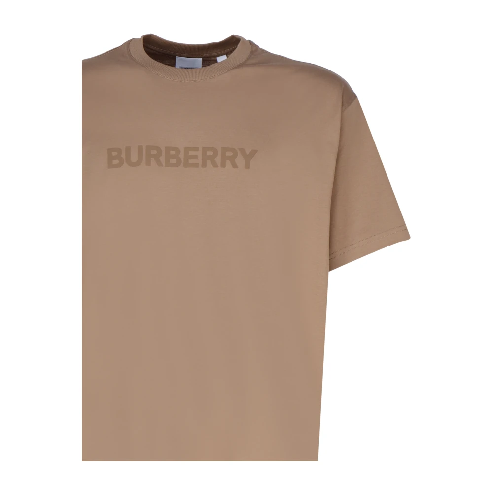 Burberry Beige Katoenen T-shirts en Polos Brown Heren