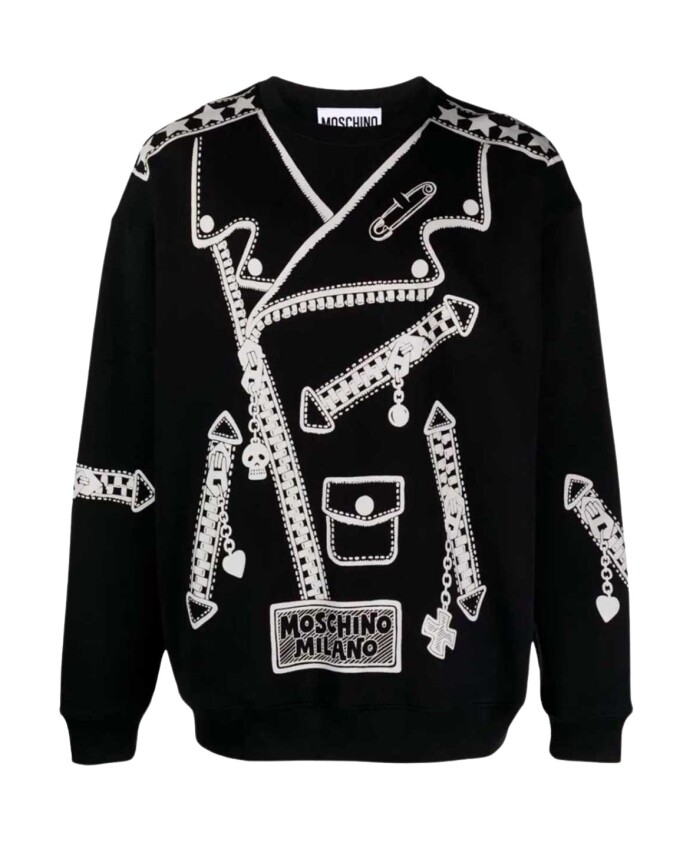 sweat-a-imprime-graphique-en-coton-noir