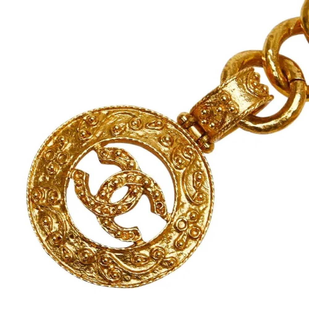 Chanel Vintage Pre-owned Metal belts Yellow Dames