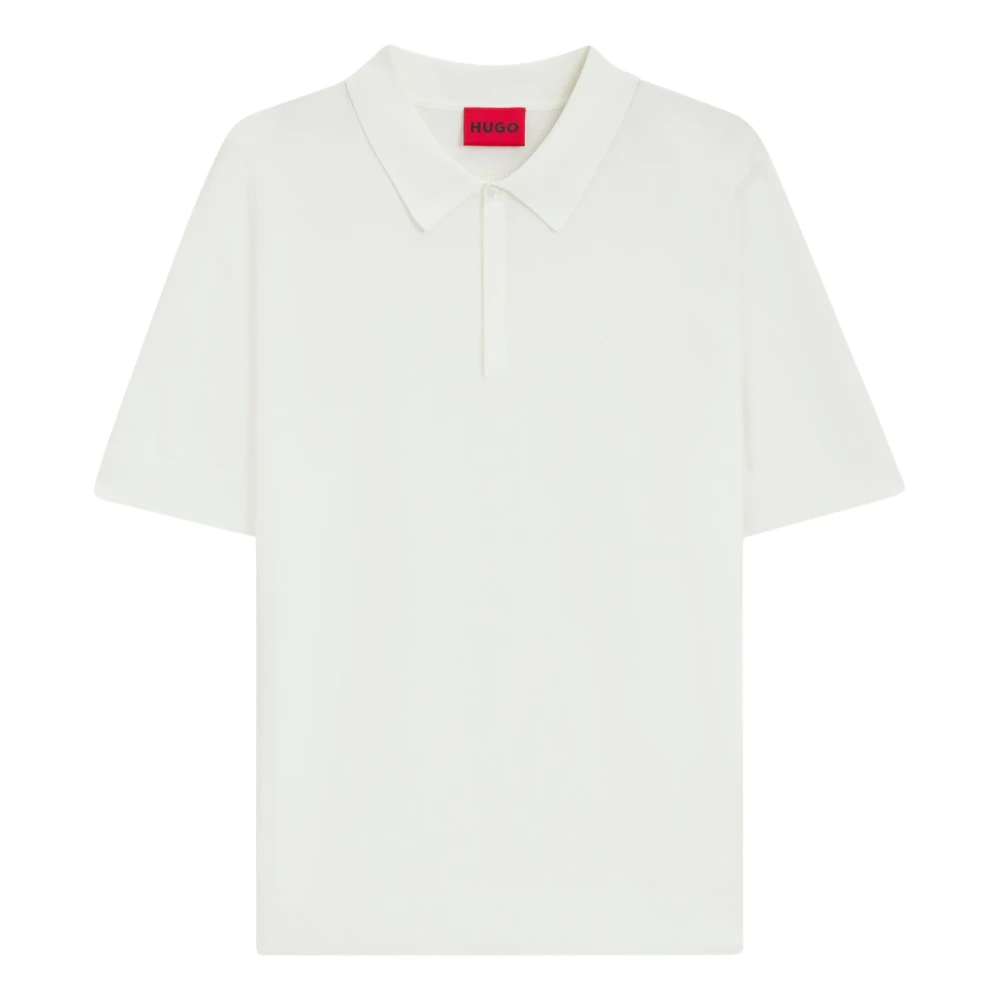 Hugo Uomo Beige Strick-Poloshirt
