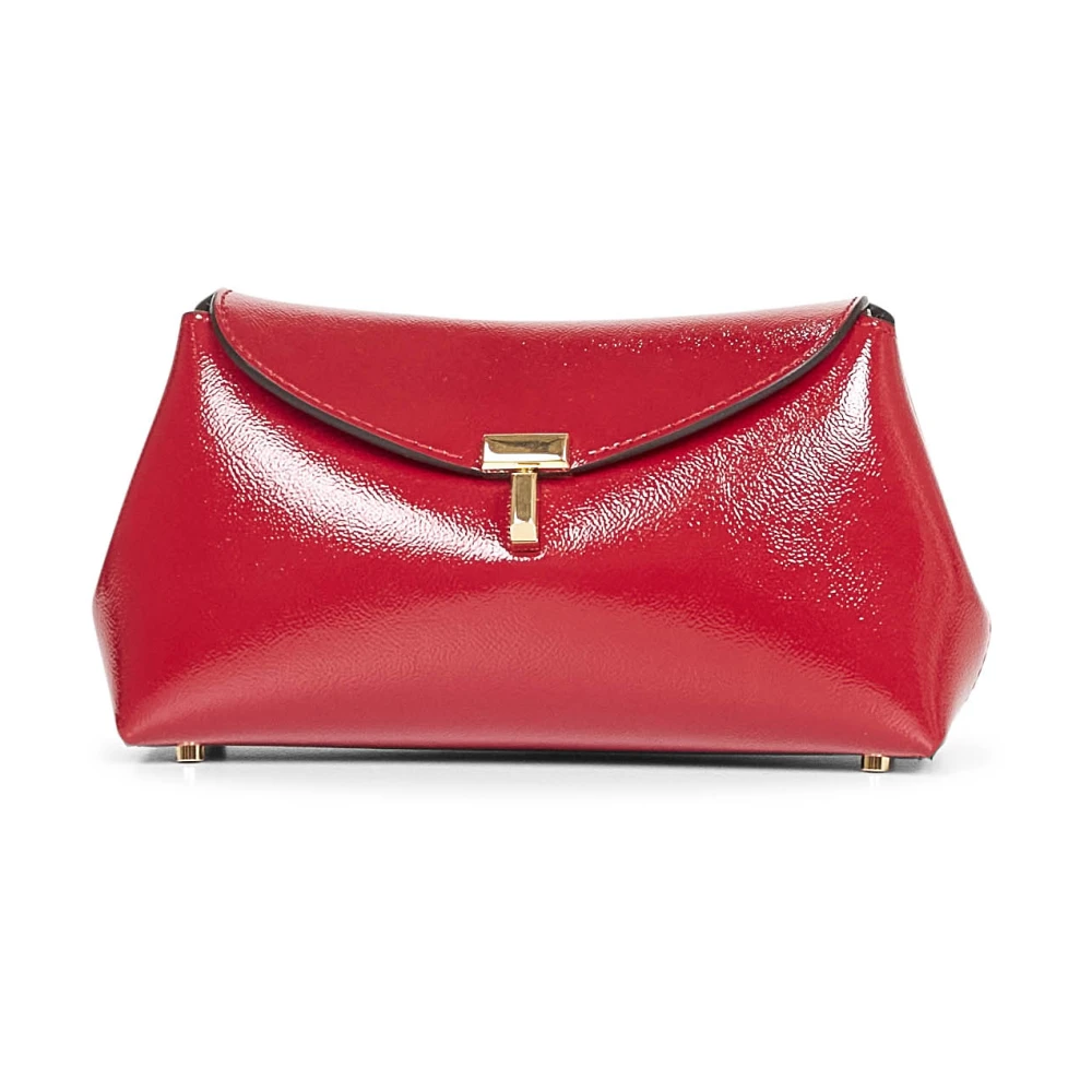Totême Women's Red T Lock Foldover Clutch