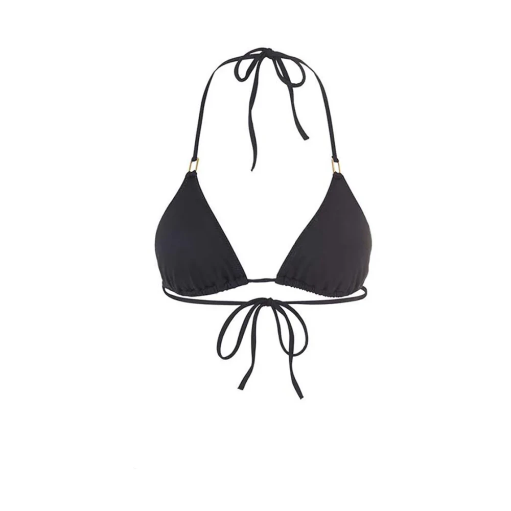 Melissa Odabash Zwarte Triangel Bikini Top SPF 50 Black Dames