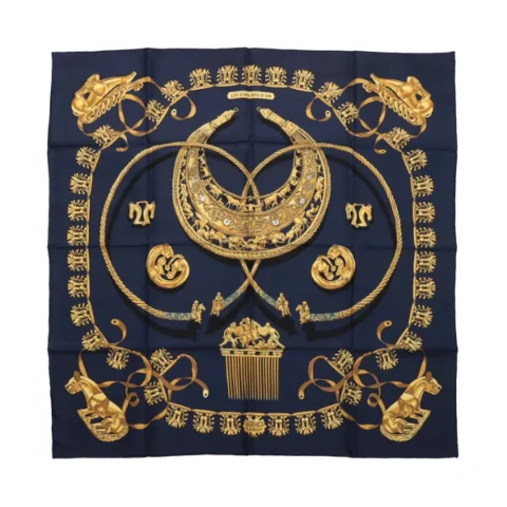 Pre-owned > Pre-owned Accessories > Pre-owned Scarves - - Hermès Vintage - Modalova