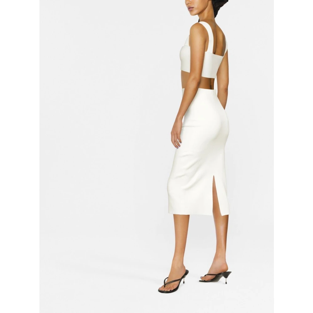 Victoria Beckham Witte Bandeau Top White Dames