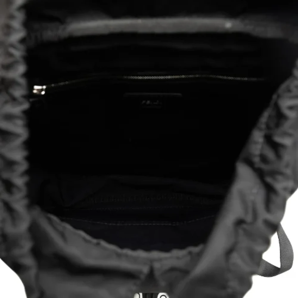 Fendi Vintage Pre-owned Canvas backpacks Black Dames