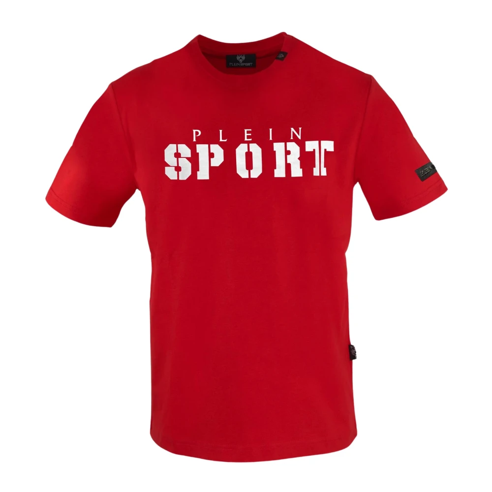 Plein Sport Korte mouwen ronde hals katoenen T-shirt Red Heren