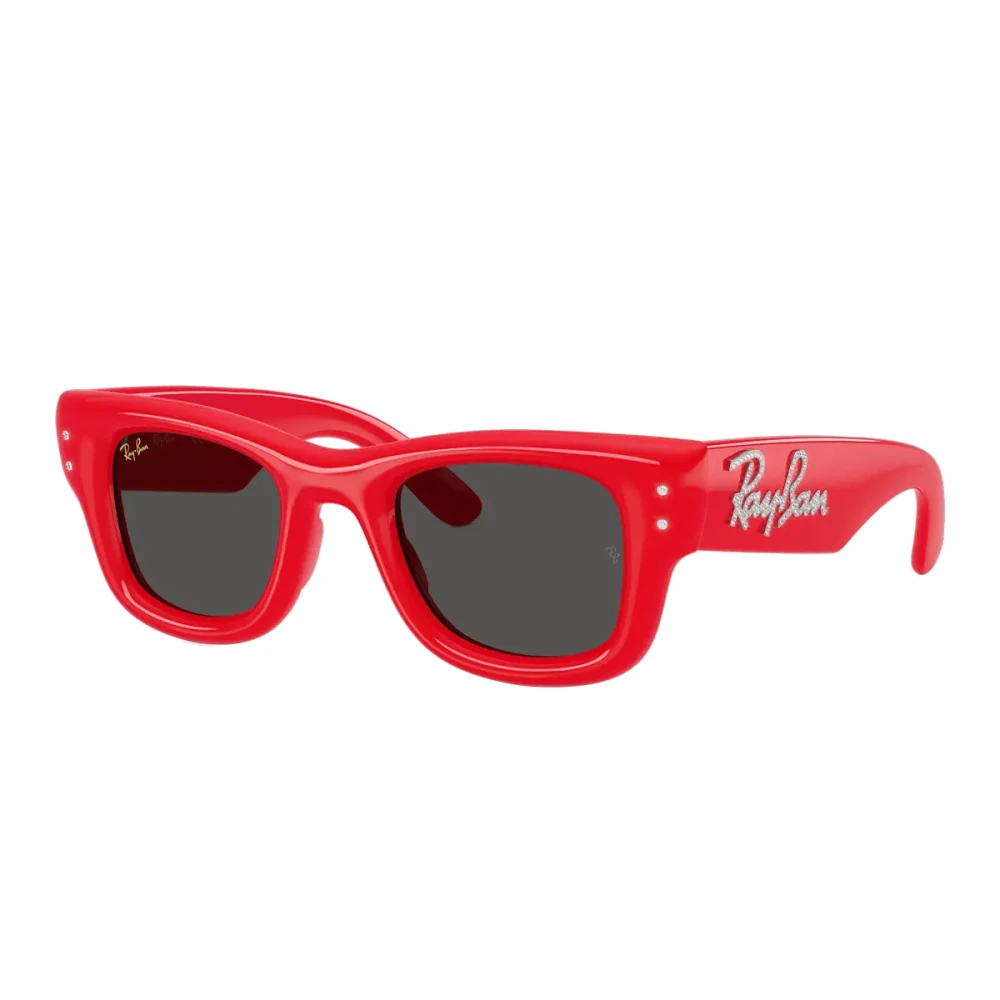 Ray-Ban Unisex Red Sunglasses, 47 Mm, Asap Rocky Wayfarer Puffer