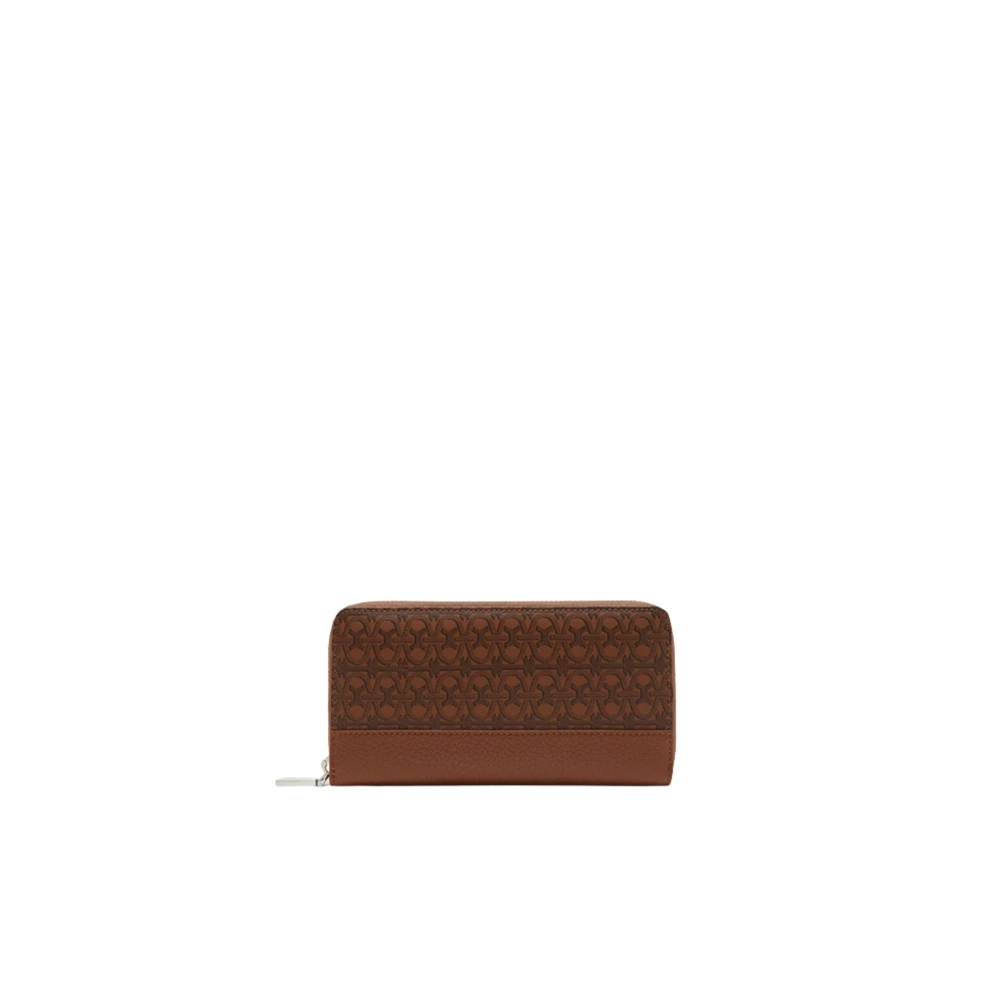 Coccinelle Women's Brown Metallic Zip-Around Wallet