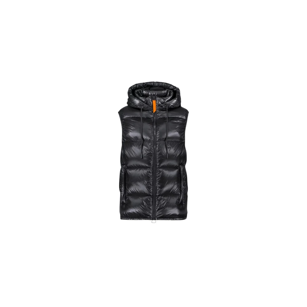 Gertrude Men's Black Waistcoats, M, Sleeveless Puffer Jacket