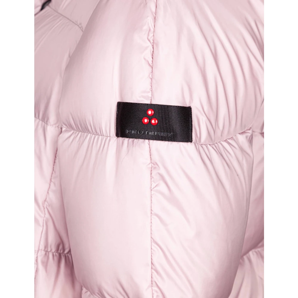 Peuterey Superlichte Lila Donsjas met Hoge Kraag Purple Dames