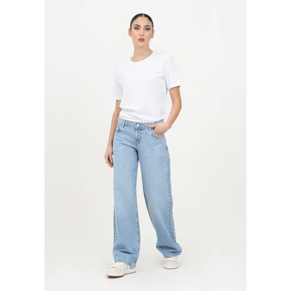 Only Klassieke minimalistische denim jeans Blue Dames
