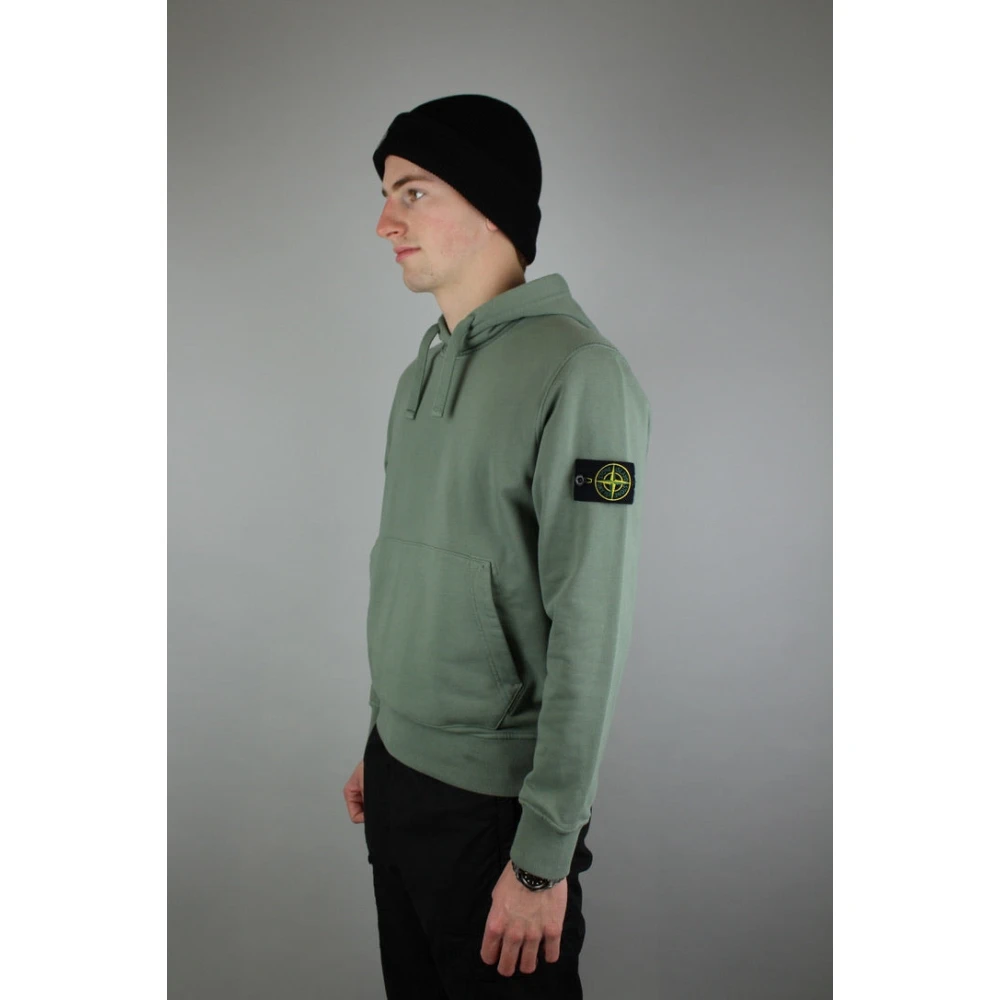 Stone Island Luxe Musk Felpa Hoodie Green Heren