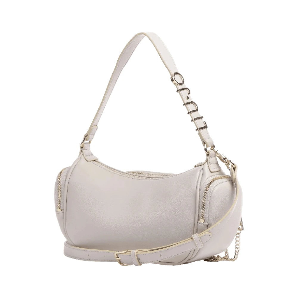 Liu Jo Champagne Hobo Tas met Metalen Logo Beige Dames