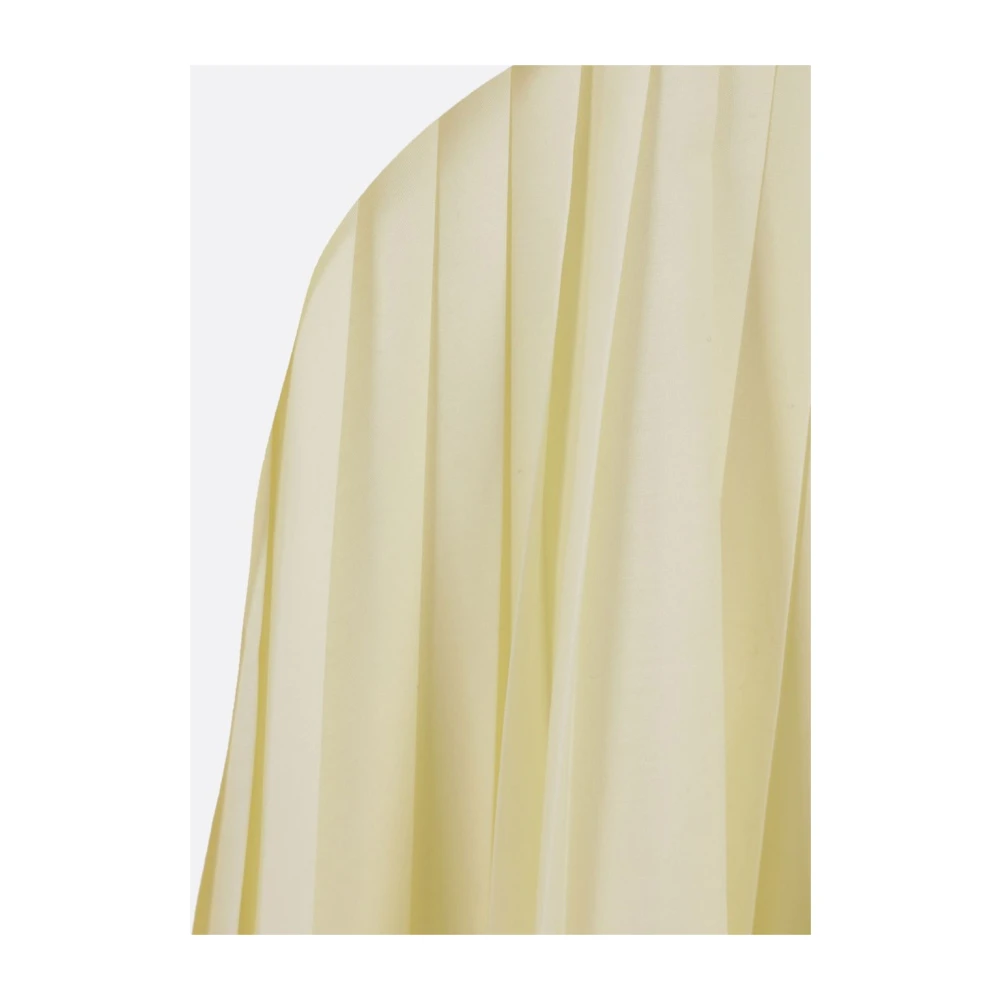 Plan C Midi rok in wit katoenboor Multicolor Dames
