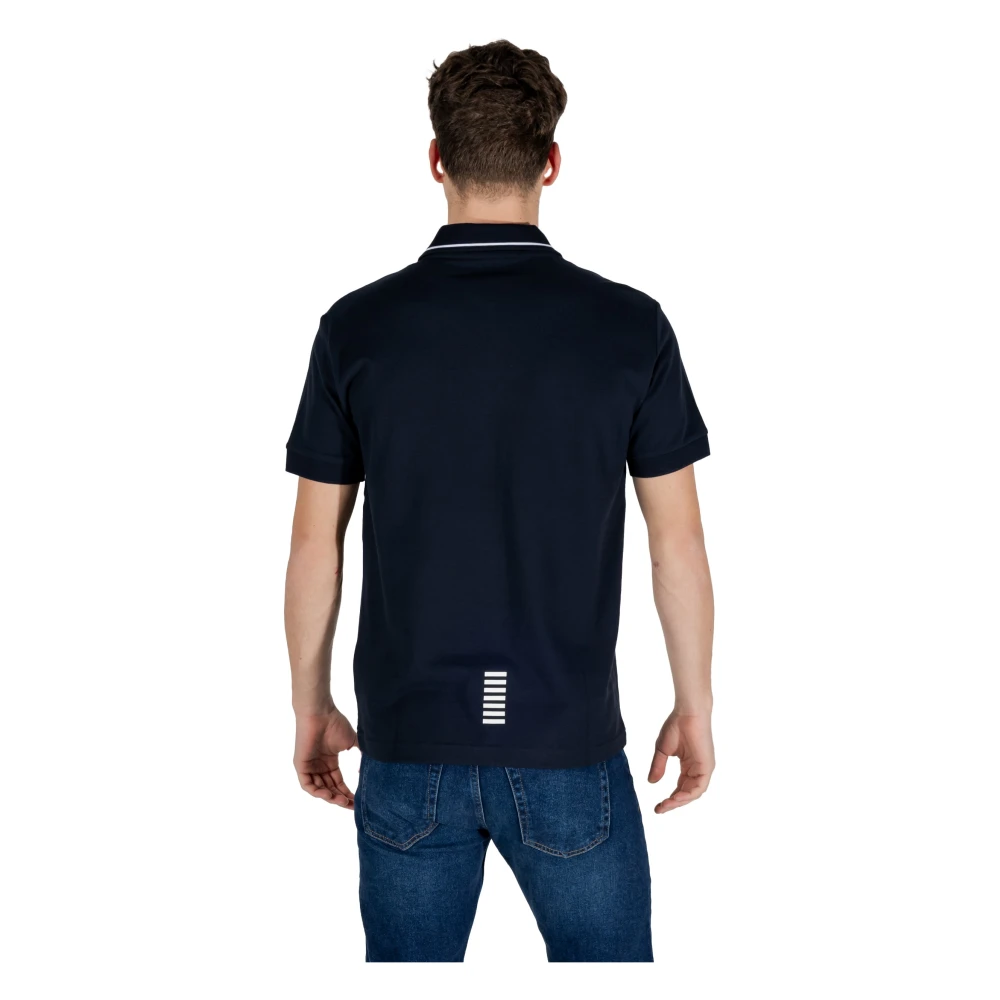 Emporio Armani EA7 Korte Mouw Polo Lente Zomer Collectie Blue Heren