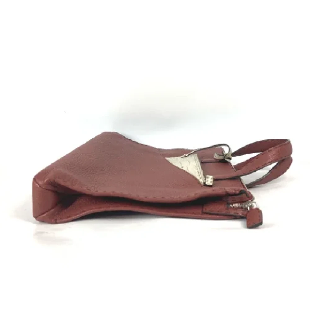 Fendi Vintage Pre-owned Leather fendi-bags Brown Dames