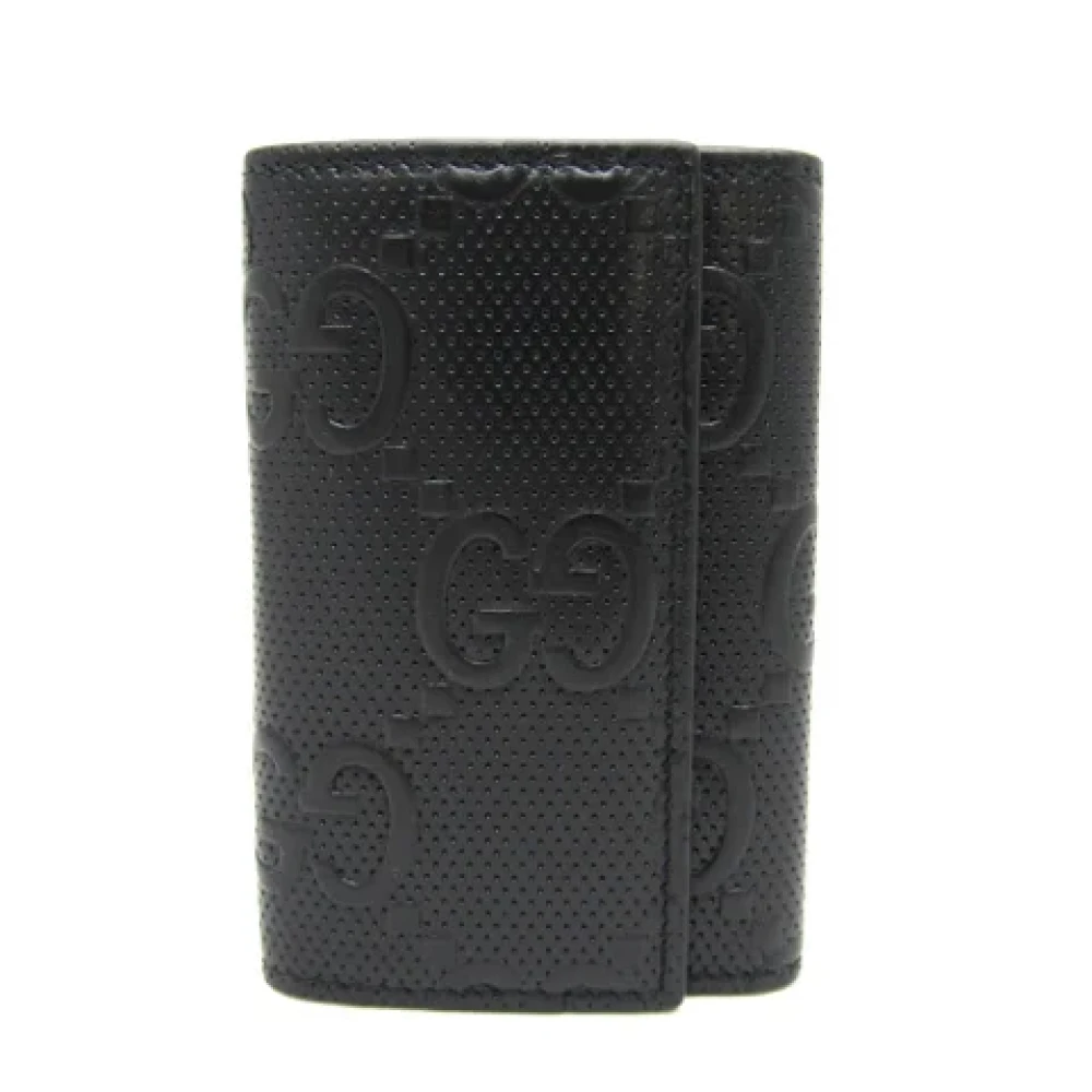 Gucci Vintage Pre-owned Leather wallets Black Dames