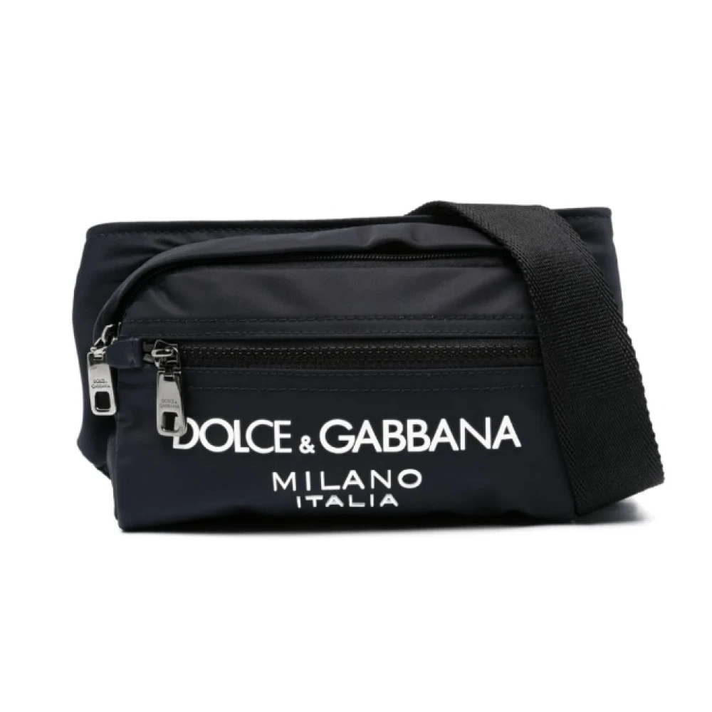 Dolce & Gabbana Marineblauwe Logo Heuptas Blue Heren