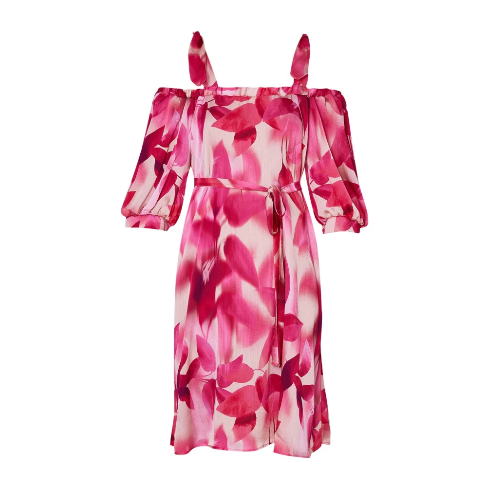 Liu Jo Bloemen Roze Jurk Pink Dames