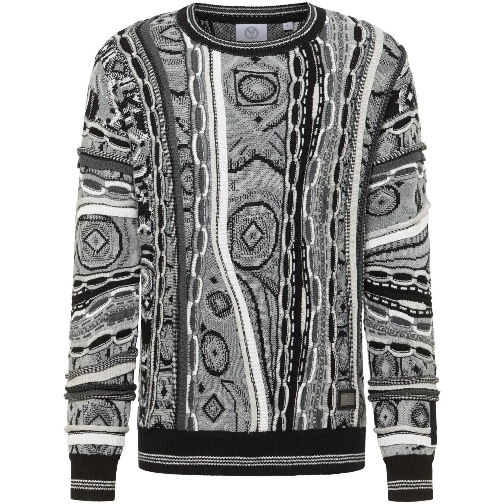 Carlo Colucci Men's 3D Knit Jumper