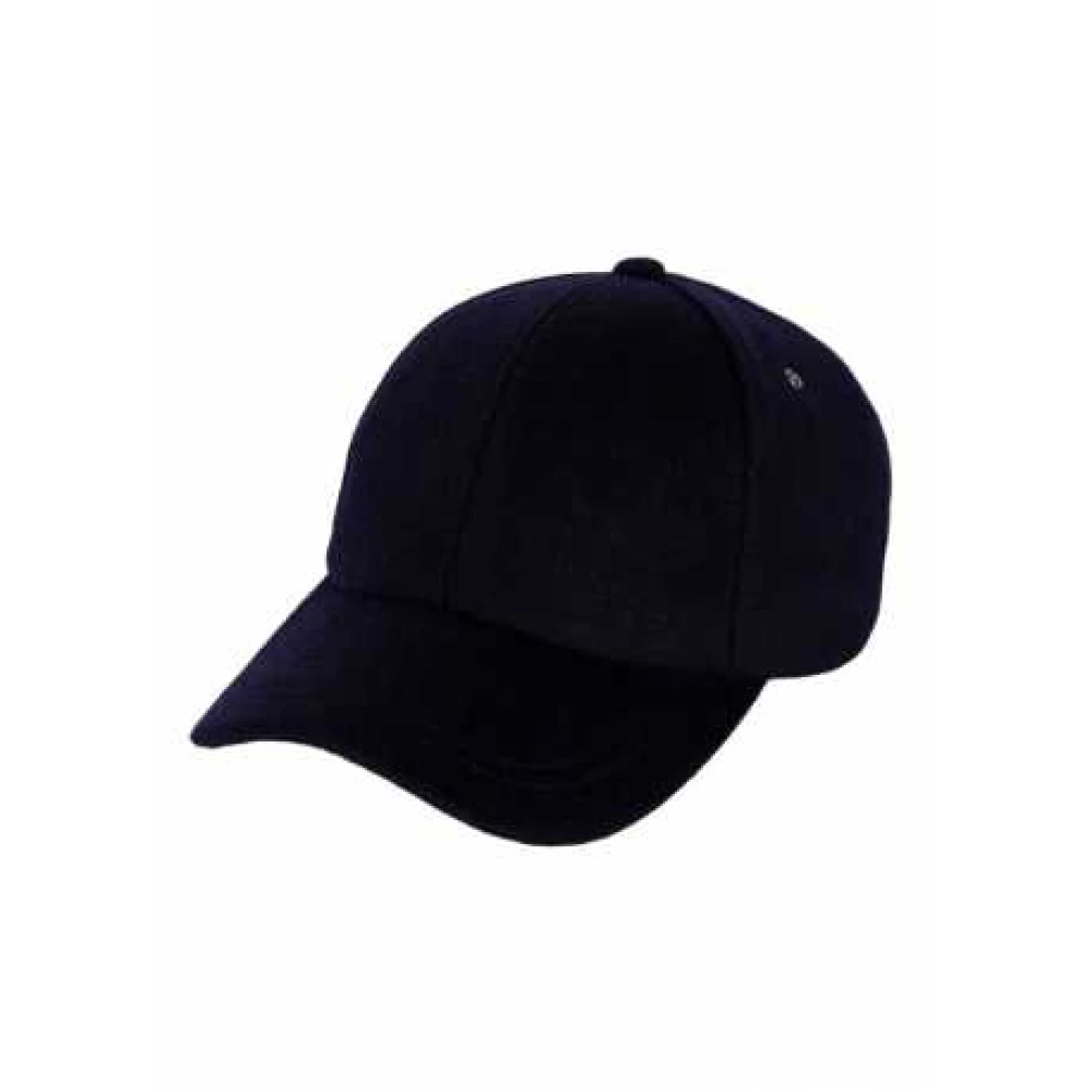 Paul Smith Zwarte wollen Baya Side Cap Black Unisex