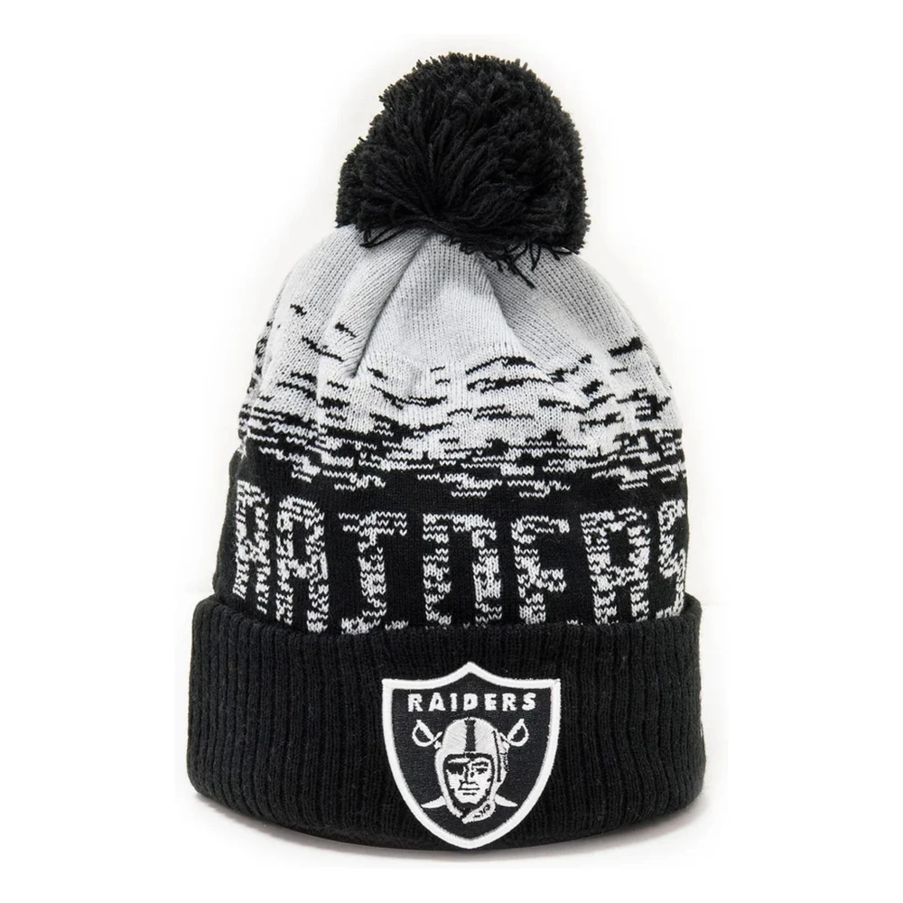 new era Zwarte Raiders Sport Beanie Muts Black Unisex