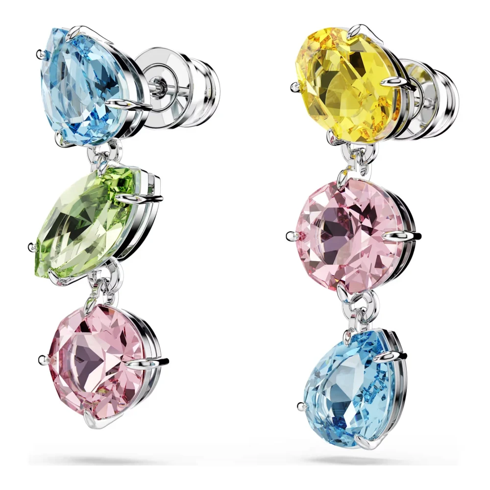 Swarovski Multicolor Gema Drop Earrings - Female - Earrings - One Size - Accessories