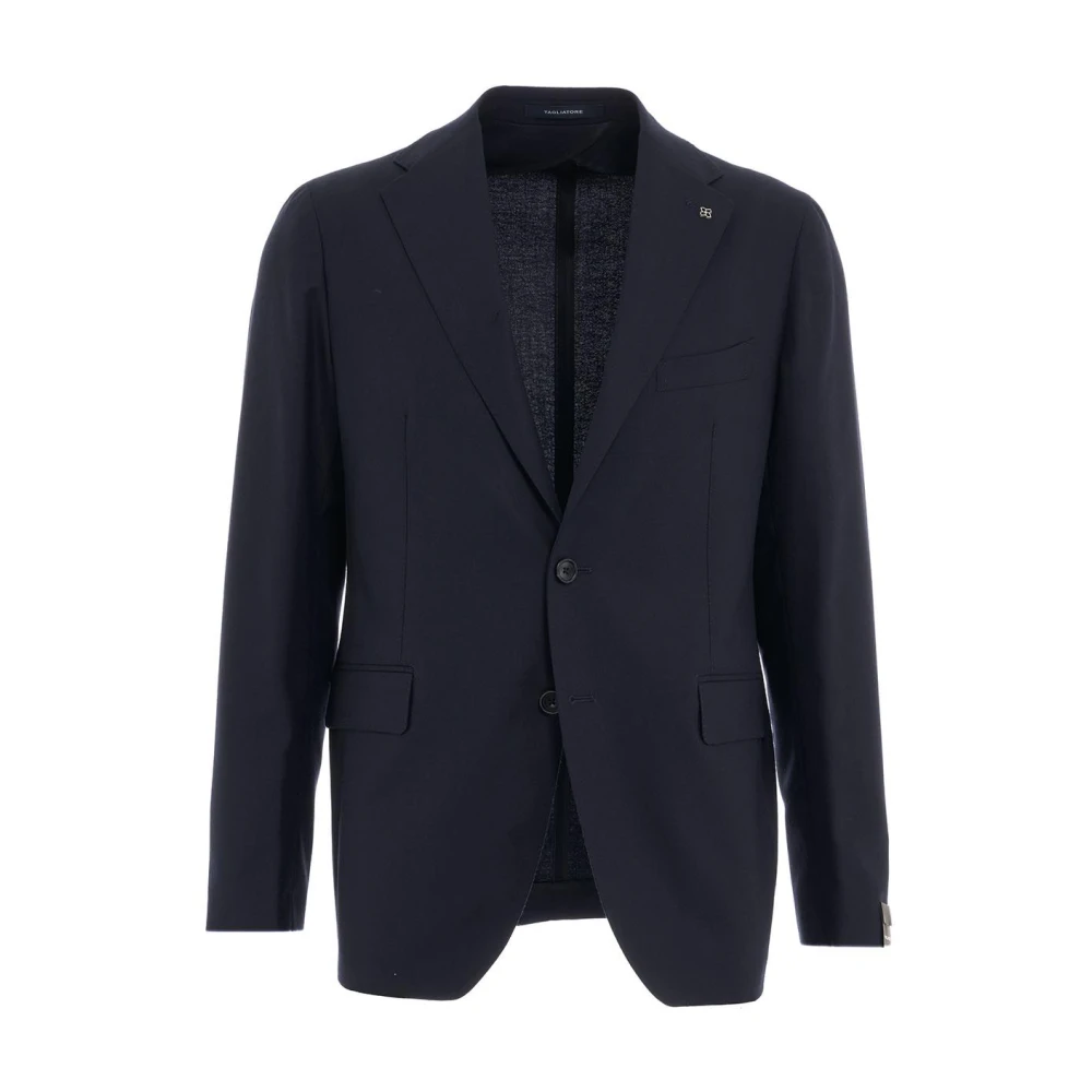 Tagliatore Stijlvol Italiaans Single Breasted Pak Blue Heren