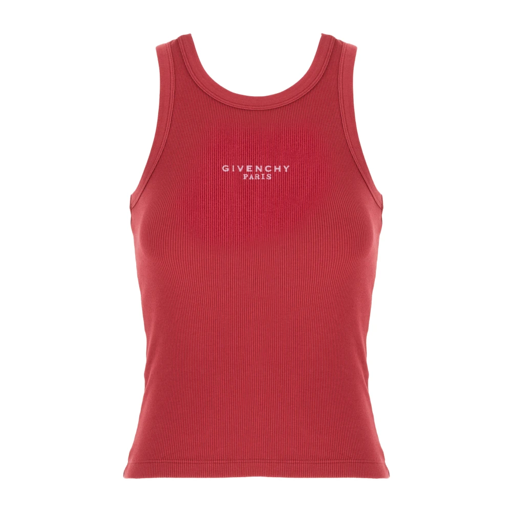 Givenchy Red Sleeveless Tops, Female, S, Slim Fit Tank Top