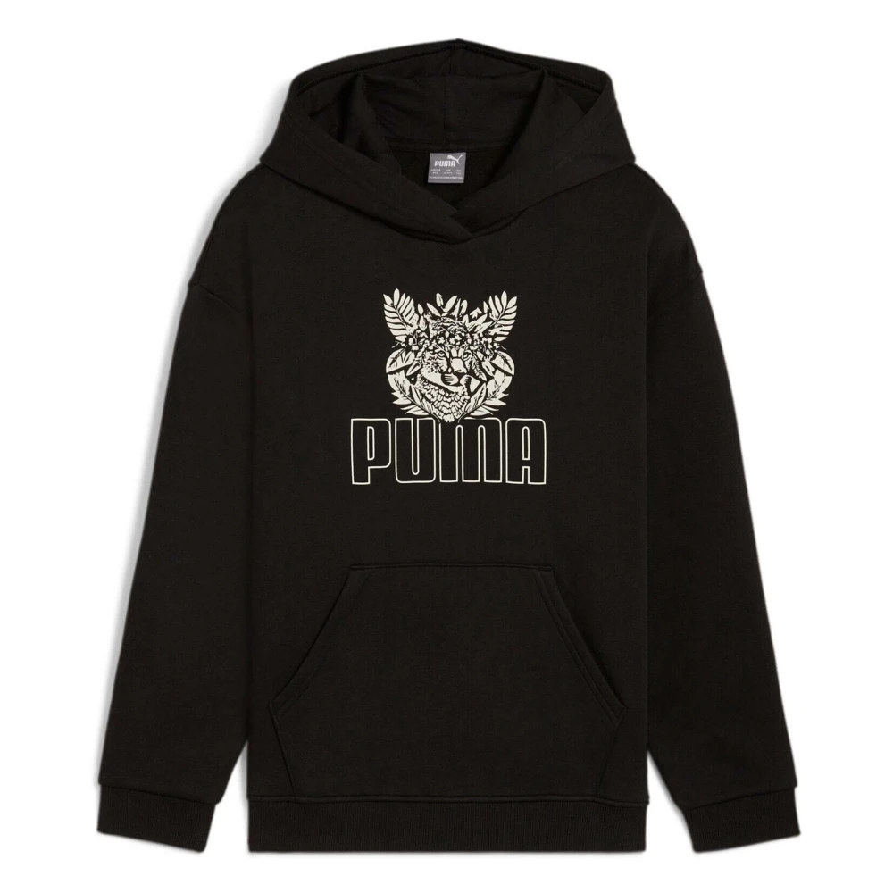 Puma Ess+ Tropicat Hoodie för Barn Black, Flicka