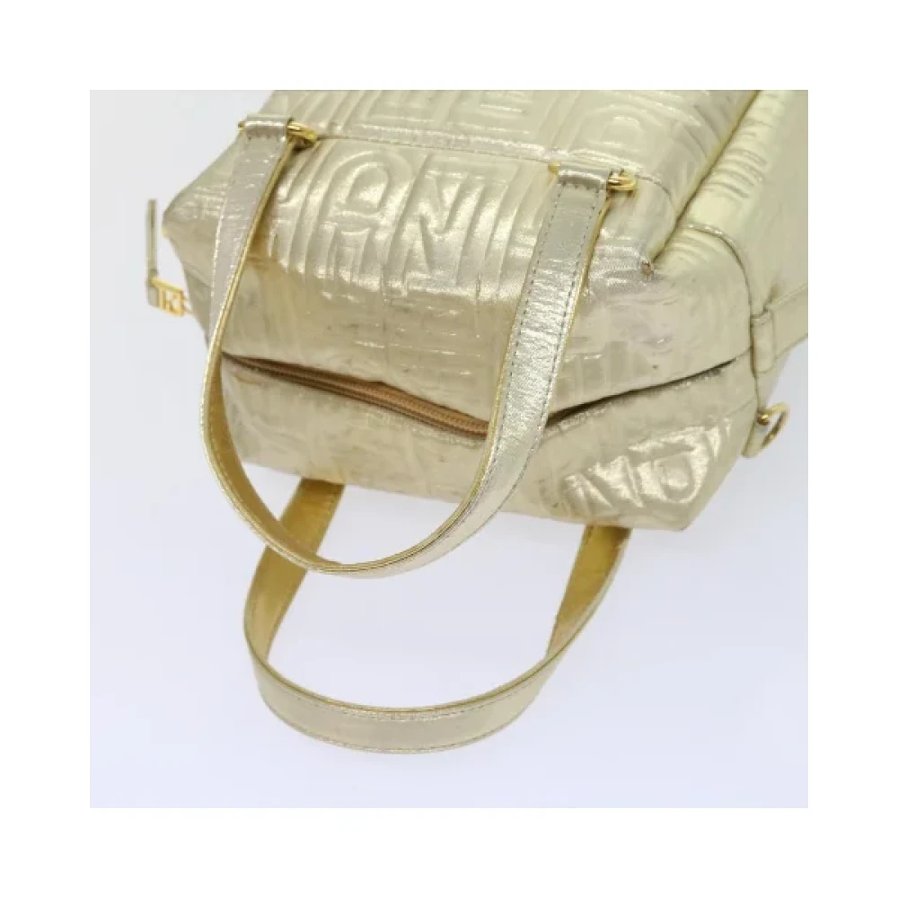 Fendi Vintage Pre-owned Nylon handbags Yellow Dames