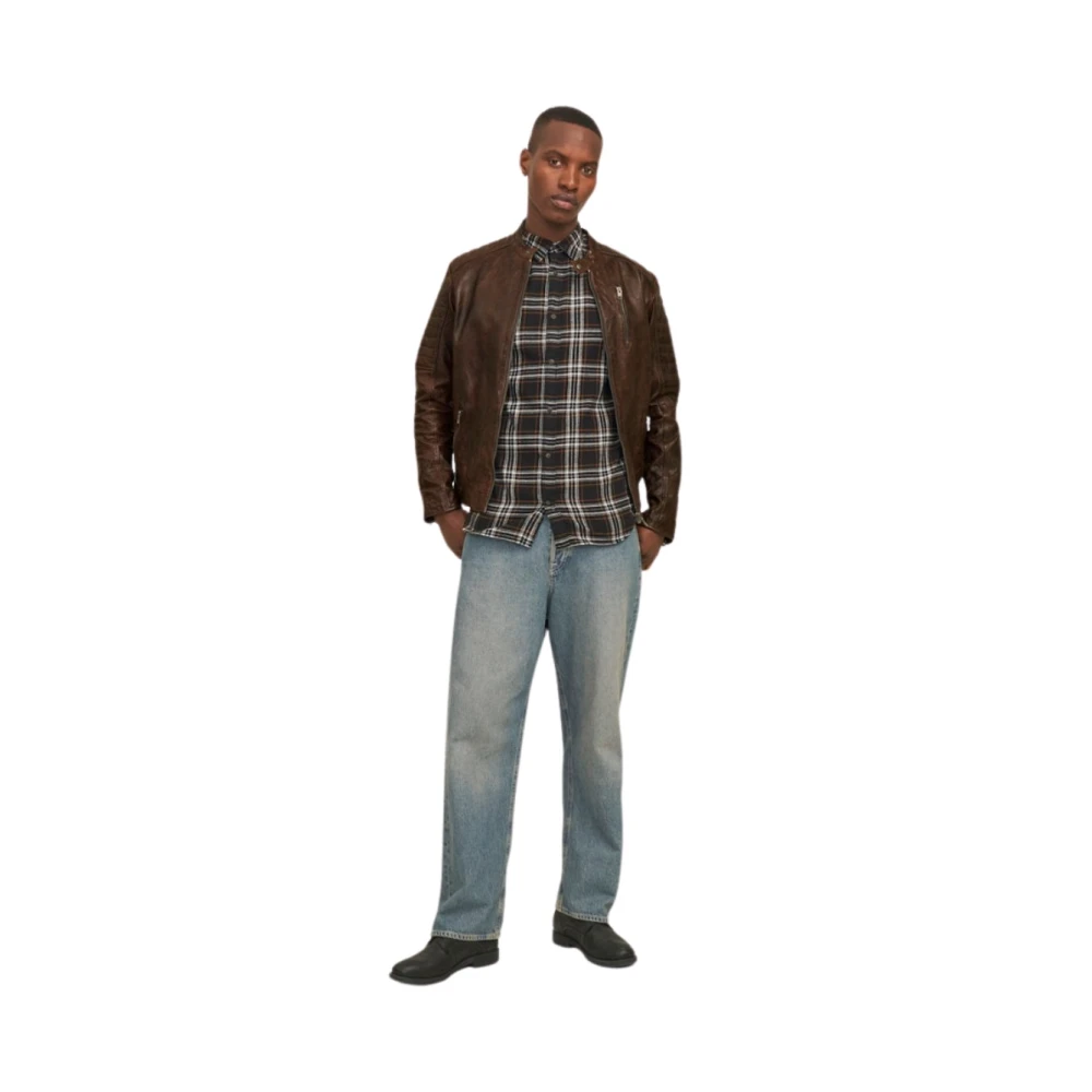 jack & jones Leren jas Brown Heren