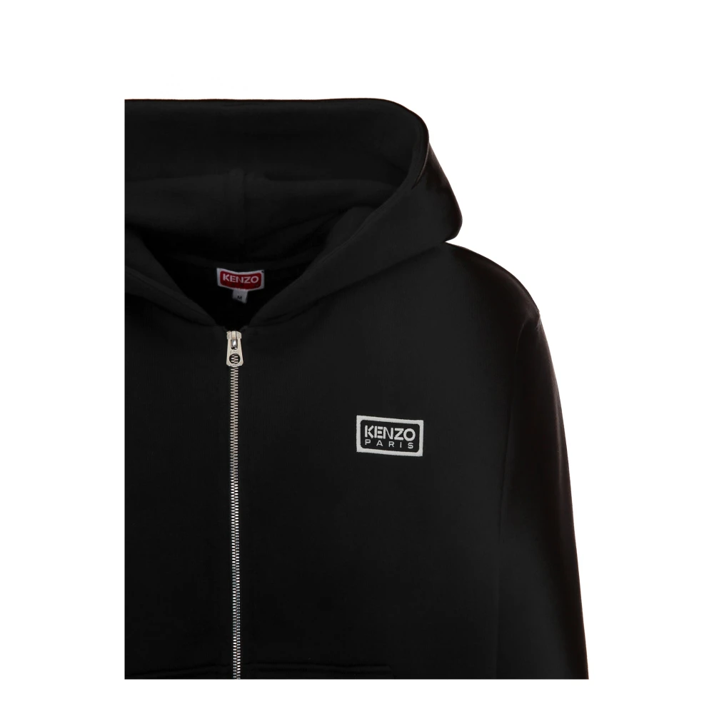 Kenzo Bicolor Hoodie Streetwear Stijl Black Heren