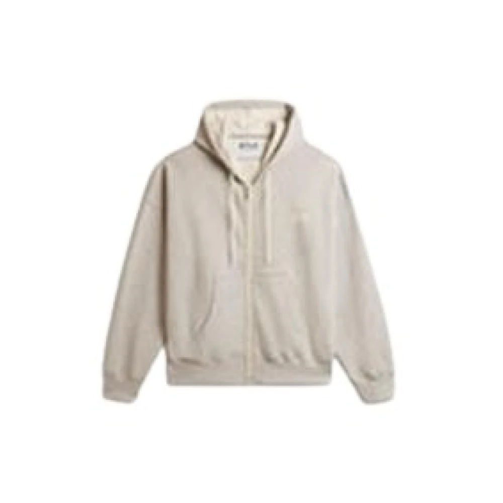 Golden Goose Star Unisex Hoodie Logo Sweatshirt Gray Heren