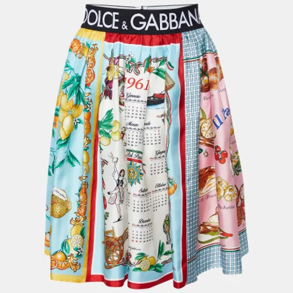 Dolce & Gabbana Pre-owned Silk bottoms Multicolor Dames