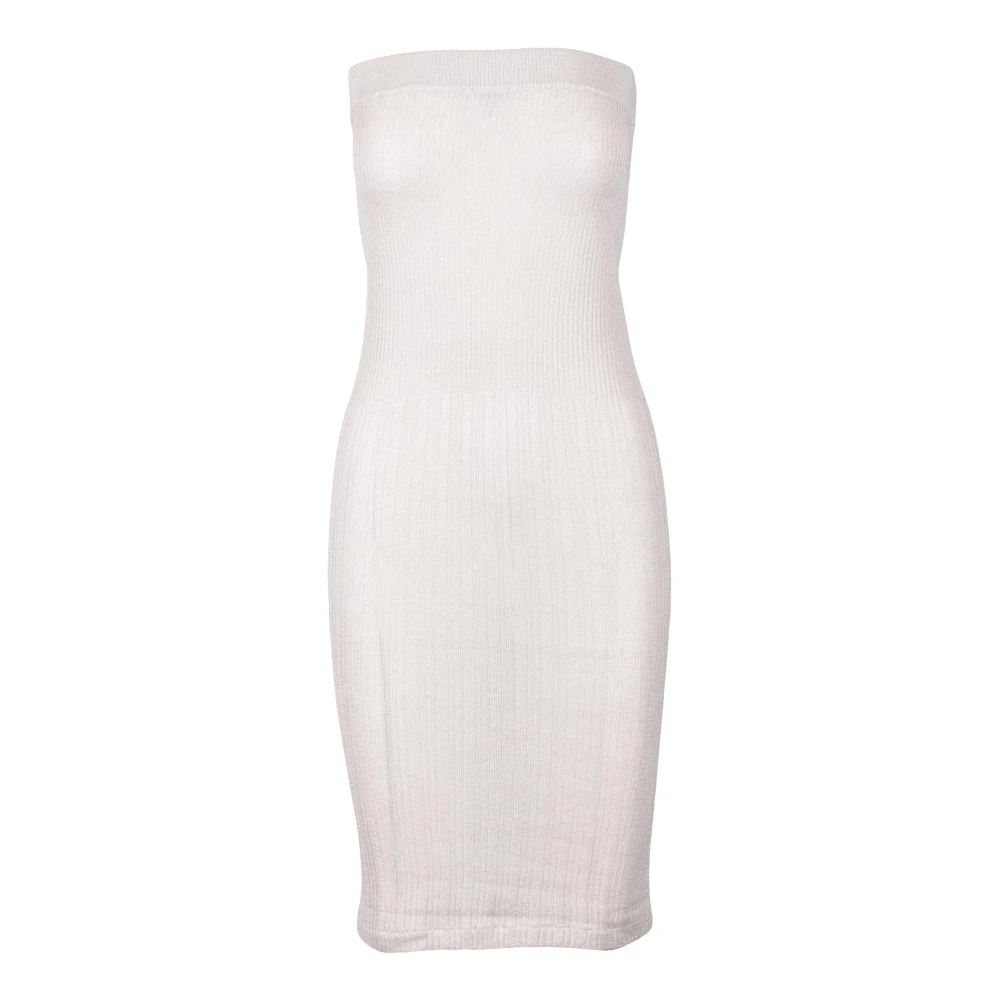Wild Cashmere Zijde Kasjmier Jurk Beige Dames