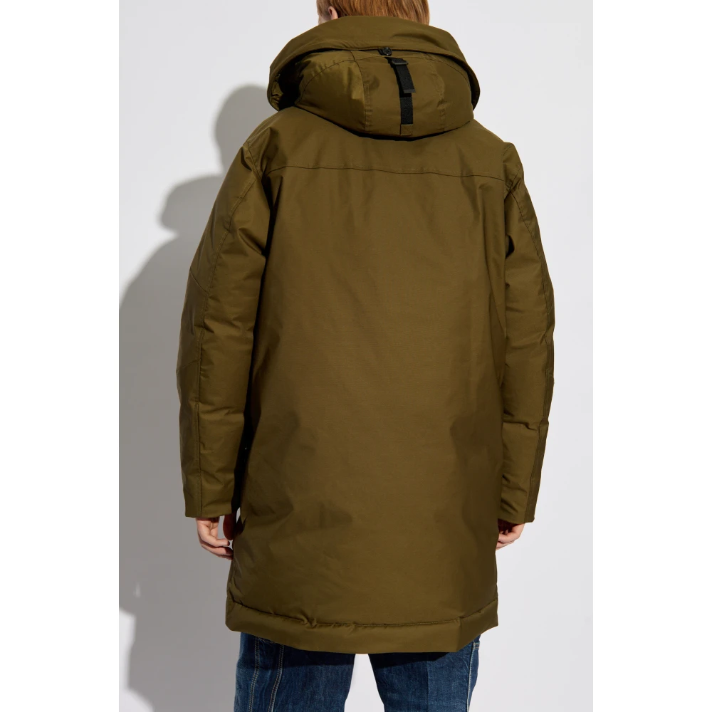 Dsquared2 Gewatteerde jas met capuchon Green Heren