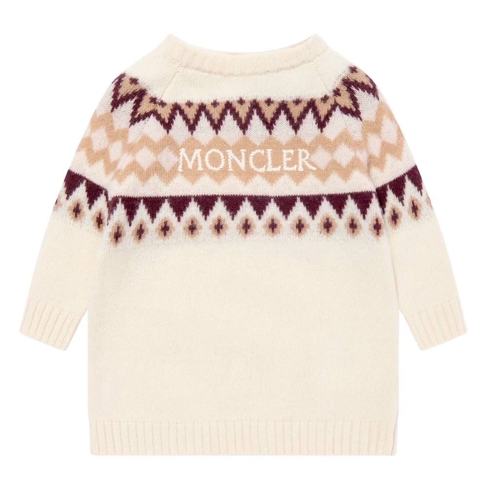 Moncler Girls Multicolor Dresses, 12 M, Wool Knitted Dress
