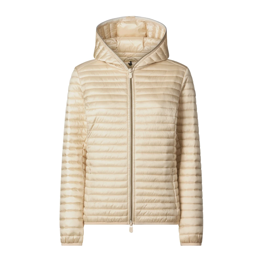 Save The Duck Zand Winterjassen voor Mannen Beige Dames