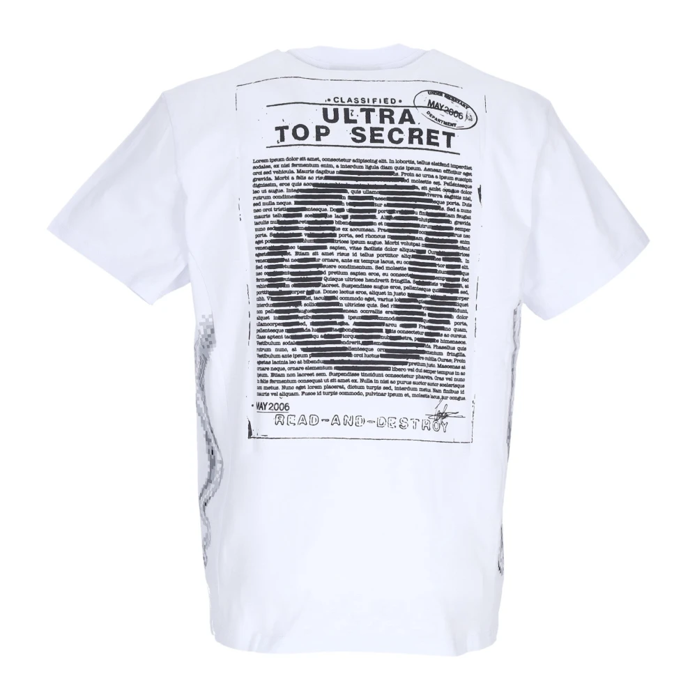 Octopus Wit T-shirt met -logo White Heren
