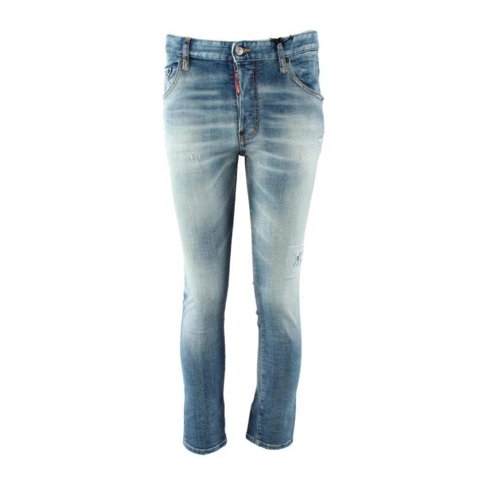 Dsquared2 Men's Blue Slim-Fit Jeans,, Skater Jeans For Men Extra Small